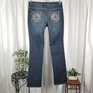 Nine West Bohemian Piper Jeans - Date Night Fit - Size 4 r - Embellished pockets